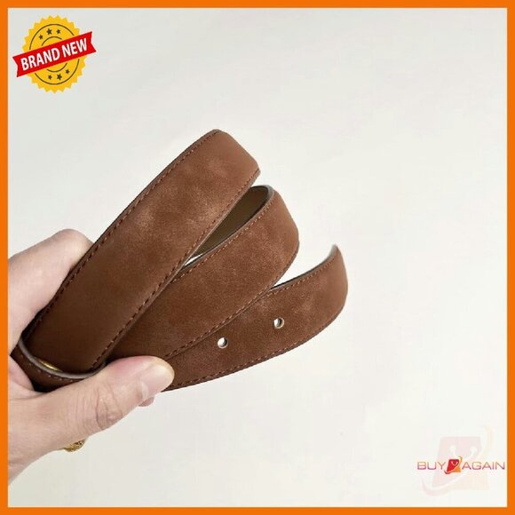 Genuine Suede Leather Belt Women\'s Skinny Belt for Jeans Pants Dresses main image 4
